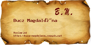 Bucz Magdaléna névjegykártya